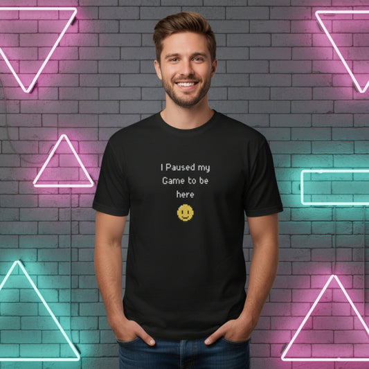 Gamer Level Paused my Game Unisex-T-Shirt