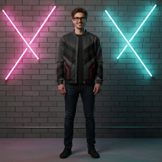 Gamer Level LAN-Party 4 ever Unisex Bomberjacke