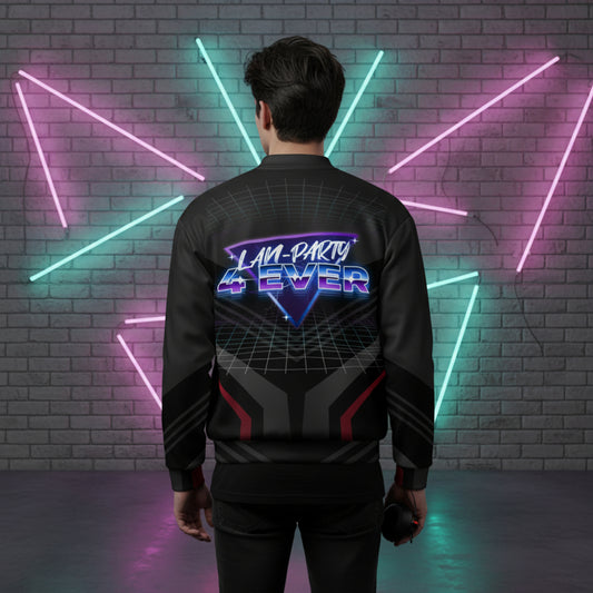 Gamer Level LAN-Party 4 ever Unisex Bomberjacke