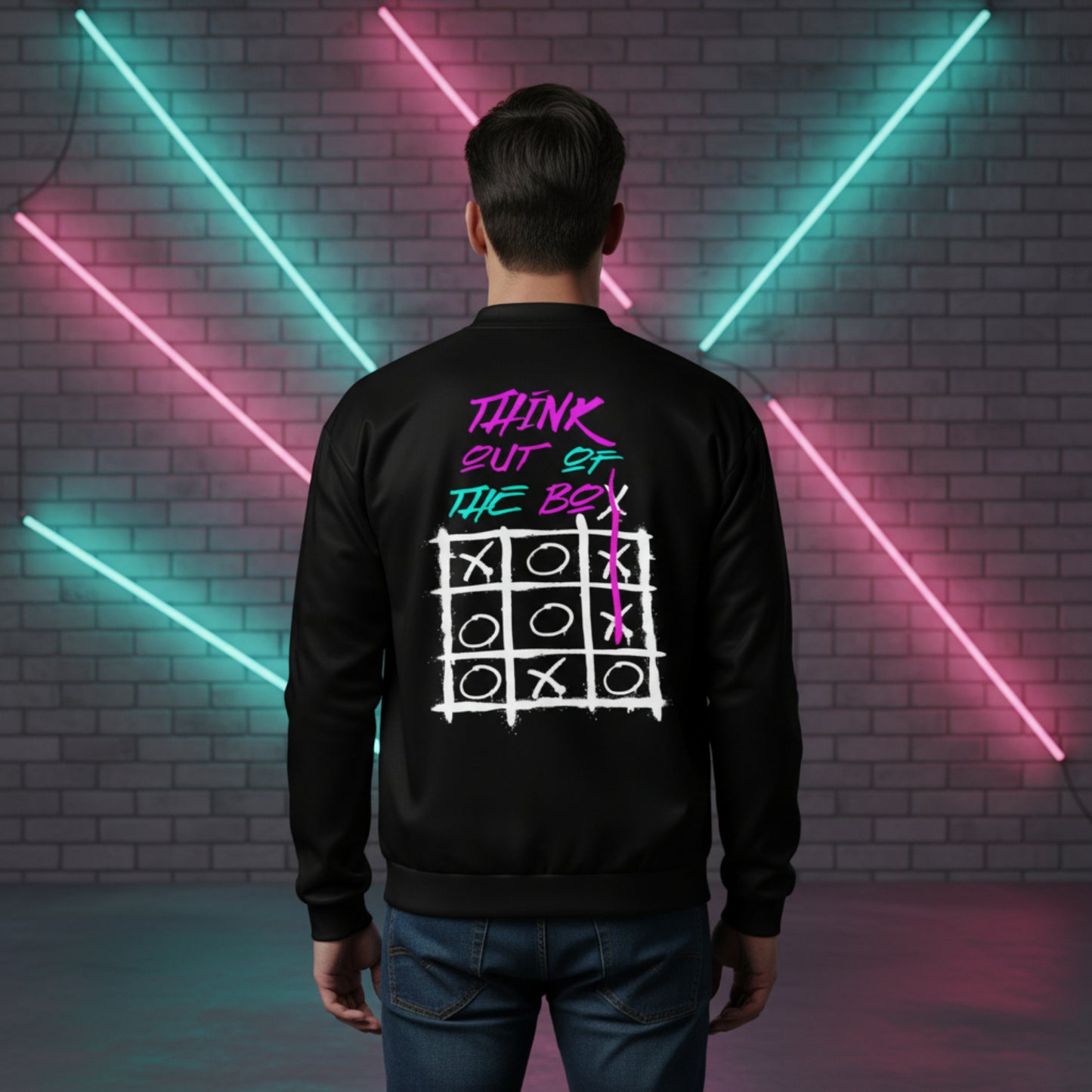 Gamer Level Think out of the Box Unisex Bomberjacke