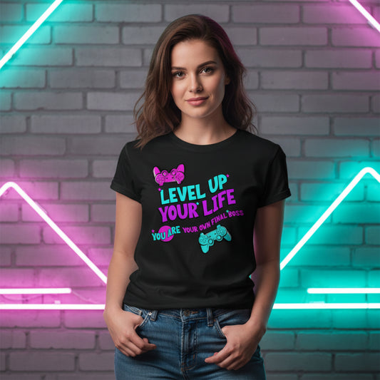 Gamer Level Level Up your Life Unisex-T-Shirt