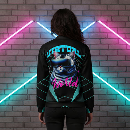 Gamer Level Virtual World Unisex Bomberjacke