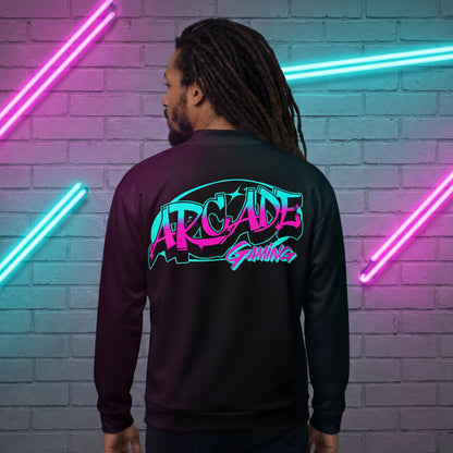 Gamer Level Arcade Gaming Unisex Bomberjacke