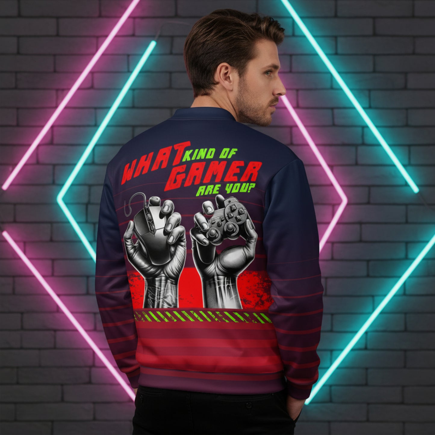 Gamer Level What kind of Gamer are you Unisex Bomberjacke